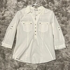 Women’s Classic White Button-Down Shirt